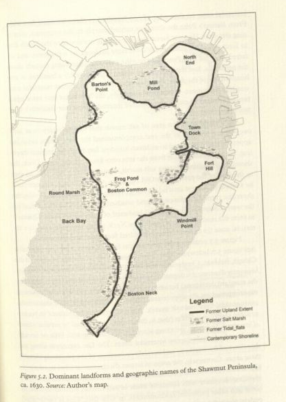 Image of Boston as a former salt marsh